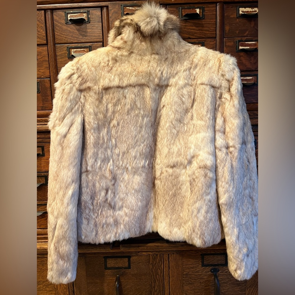 Vintage 80s Rabbit Fur Jacket - Picture 5 of 11